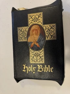 Holy Bible Catholic Hail Mary Edition 1954 Vintage - Picture 1 of 4