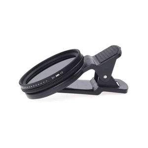 37mm Adjustable Phone Camera ND Lens Filter ND2‑400 Neutral Density Clip-On F - Picture 1 of 11