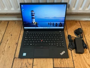 Lenovo ThinkPad X1 Carbon Gen 5 14” Core i7-7600U 8GB DDR4 512GB SSD Win 11 Pro - Picture 1 of 6