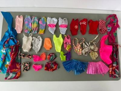 Lote de 34 piezas vintage de leotardo pareo Barbie años 60-90 Foto 1 de 4