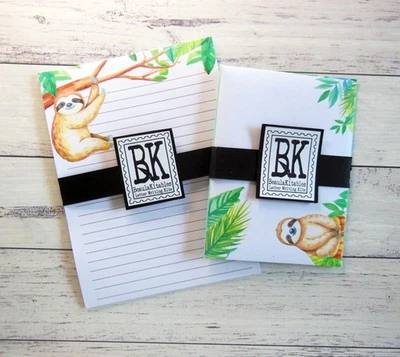 Letter Writing Set, Sloth Letter Stationery Set, Personalised - image 1 of 4