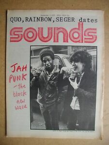 Sounds. September 3, 1977. Jah Punk - The Black New Wave, John Cale etc