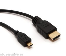 3m Premium Micro Hdmi to Hdmi Cable to Connect Tesco HUDL HUDL 2 to TV LCD HDTV