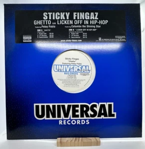 STICKY FINGAZ - GHETTO / LICKEN OFF IN HIP-HOP - UNIVERSAL PROMO - VINYL LP 12" - Imagen 1 de 2