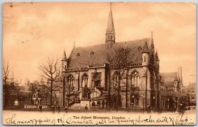 The Albert Memorial Dundee London England Building Statue Postcard - Image 1 of 2