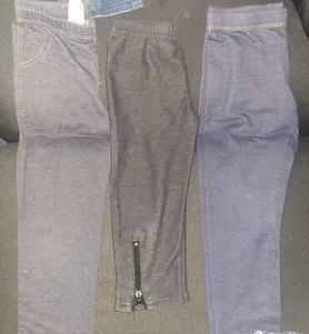 Girls Leggings Size 6-6x Set Of 3 - Picture 1 of 5
