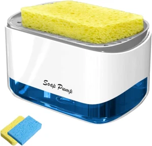 Dispensador de Jabón Líquido para Cocina con Porta Esponjas - Picture 1 of 8
