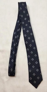 Vintage Men's Tie 50s-60s 65% Acetate 35% Rayon Skinny Tie - Picture 1 of 4