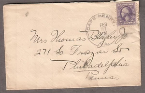 Feb 1919 WWI War Rate Cover Cape Henry VA to Mrs Thomas Bleyer Philadelphia - Bild 1 von 1
