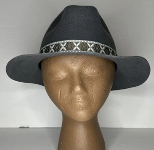 Gelso Bianco Made In Italy 100% Wool Fedora Hat READ - Picture 1 of 8