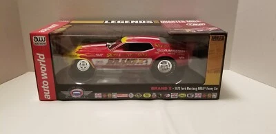 BRAND X  1973 Mustang "Legends of Quarter Mile" 1/18 By Auto World  - Image 1 of 4