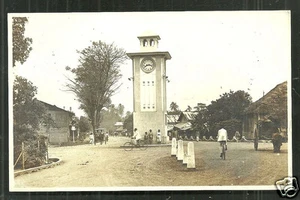 Padang rppc Torre Reloj Gente Sumatra Indonesia Años 30 - Imagen 1 de 1