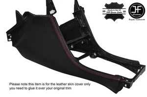 RED STITCH CONSOLE SIDE TRIM LEATHER COVERS FITS SKYLINE R32 GTS GTR 89-94 - Afbeelding 1 van 2