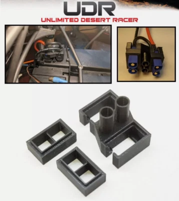 3D Printed EC5 Battery Connector Mount Adapter Kit for Traxxas UDR Offroad Truck - Image 1 of 3