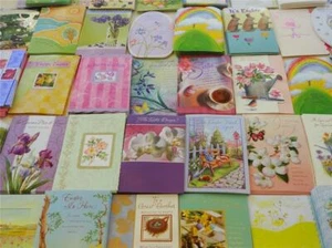 NEW DELUXE Lot 30 Easter Greeting Cards Metallic Gold Sparkling Cutouts Embossed - Picture 1 of 12