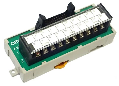 OMRON XW2B-20G5 TERMINAL BLOCK INTERFACE MODULE 20 POS 1A 125 VAC DIN RAIL  - Image 1 of 4