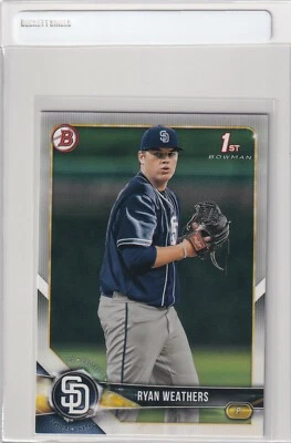2018 BOWMAN 1ST RC RYAN WEATHERS SAN DIEGO PADRES FIRST ROOKIE DRAFT - S2288 - Image 1 of 2