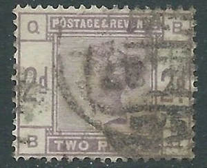 1883-84 GREAT BRITAIN USED SG 189 2d LILAC (BQ) - F23-10 - Bild 1 von 1