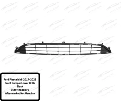 Parachoques delantero parrilla inferior negro OEM = 2138379 para Ford Fiesta MK8 2017-2023 Foto 1 de 4