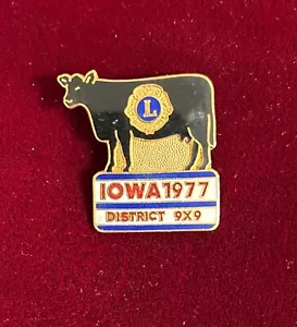 Lions Club Pins Vintage Iowa Cow District 9X9 New Orleans 1977 Neu - Bild 1 von 2