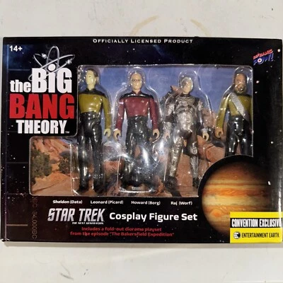 The Big Bang Theory Star Trek Cosplay  3.75" Figures Set of 4 Convention Excl - Image 1 of 4