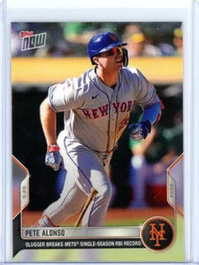 2022 TOPPS NOW #960 PETE ALONSO - BREAKS METS SINGLE SEASON RBI RECORD - Picture 1 of 2