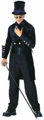 Midnight Ripper Gothic Victorian Vampire Jack Fancy Dress Up Halloween Costume - Image 1 of 2