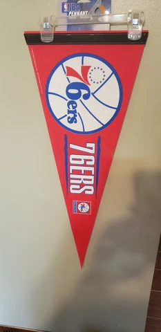 PHILADELPHIA 76ERS  NBA BASKETBALL VINTAGE RETRO PENNANT 5/17/22 Cover
