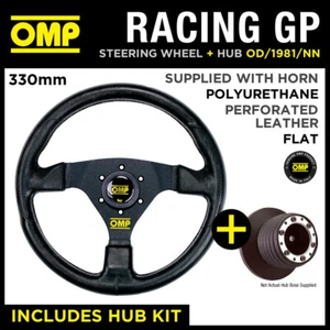 OMP RACING GP 330mm STEERING WHEEL & HUB fits PEUGEOT 107 ALL 06- - Picture 1 of 14