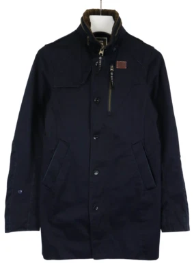 Jaqueta trincheira masculina G-STAR Weather Doonray pequena com bolsos de fechamento duplo - Imagem 1 de 4