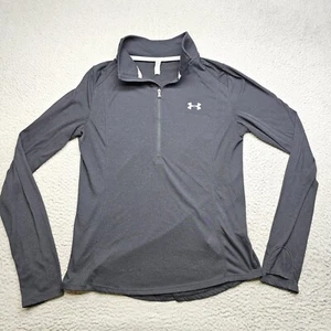 Under Armour Shirt Erwachsene Medium schwarz Langarm Heat Gear Kragen Damen - Bild 1 von 13