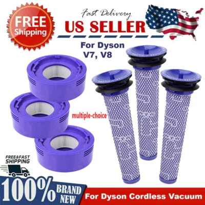Replacement Filter Parts For Dyson V7 V8 Animal Absolute Cordless Vacuum US