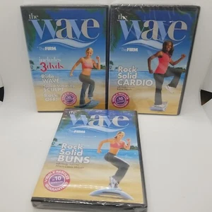 5 The Wave Workout DVDs Rock Solid Cardio BUNS ride SCULPT 2008 Kelsie Daniels - Picture 1 of 6