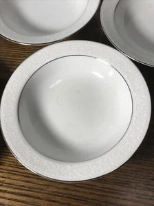 Vtg Crown Victoria EMPRESS Fine China Set of 8~ 5 1/2”Rim Fruit Bowls Japan - Picture 1 of 7