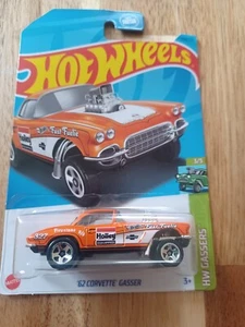 2023 Hot Wheels '62 Corvette Gasser, Orange - Dollar General Exclusive 174/250 - Picture 1 of 3