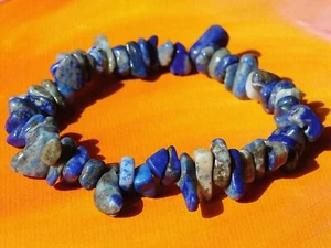 Hecho a mano por encargo - Pulsera con cuentas de piedras preciosas - Lapislázuli natural - Imagen 1 de 3