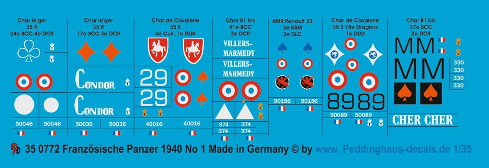 1/35 Carro Armato Francese 1939-40 Parte 1 772 - Immagine 1 di 1