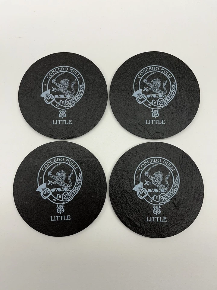 Posavasos CLAN DE Pizarra - Juego De 4 - CLAN LITTLE - Imagen 1 de 1