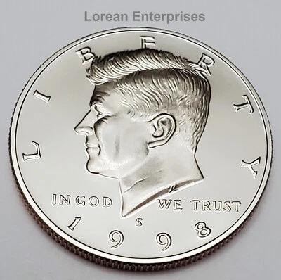 Medio dólar S Kennedy 1998 revestido ✼proof✼ Foto 1 de 2