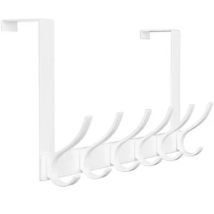 Over The Door Hooks, Sturdy Door Hanger, Large Over The Door Towel Rack with 12 - Picture 1 of 7