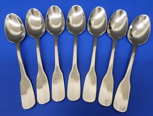 7 - Sabatier SB16 Fiddle Shape Glossy 18/10 Stainless Flatware 6 3/4" TEASPOONS - Picture 1 of 8