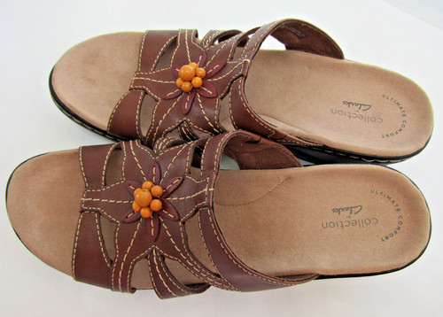 SANDALI MARRONI CLARKS COLLEZIONE TAGLIA 9 5 NUOVI