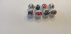 Tampa Bay Buccaneers NFL FOOTBALL glass marble collection lot 5/8" size + stands