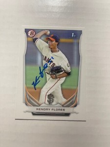 San Francisco Giants KENDRY FLORES Signed Card
