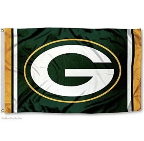 Green Bay Packers Large Flag 3 X 5 Foot Double Sided Cover