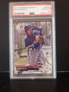2017 Bowman Draft Bo Bichette Rookie PSA 10 Gem Mint RC Blue Jays #BD38 - Picture 1 of 2