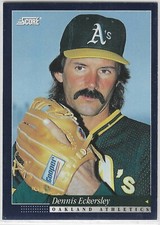 1994 Score #109 Dennis Eckersley HOF Oakland Athletics A's