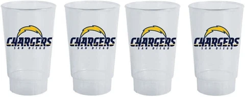 San Diego Chargers Plastic Tumbler 4-Pack Cover