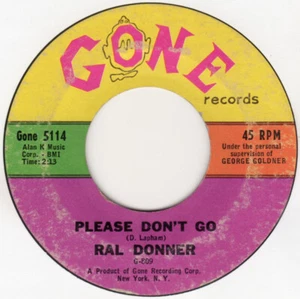Ral Donner - Please Don't Go (7", Styrene) (Very Good Plus (VG+)) - Bild 1 von 2