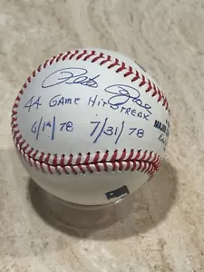 RARO PROOF Pete Rose Baseball Firmato "44 GAME HIT STREAK 6/14/78 - 31/07/78" AUTO - Foto 1 di 3